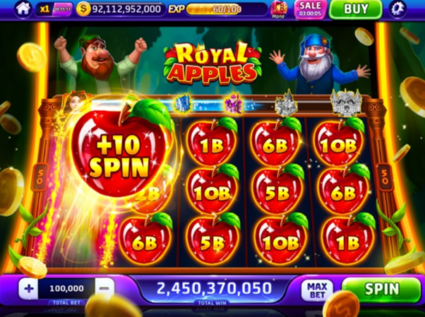 At vinde jackpotten på en spilleautomat